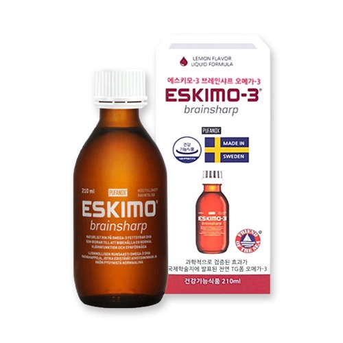 에스키모 -3 오메가3 브레인샤프 (210ml) / 천연레몬향